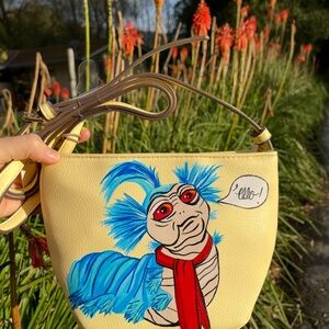 Custom painted Labyrinth work Crossbody Bag